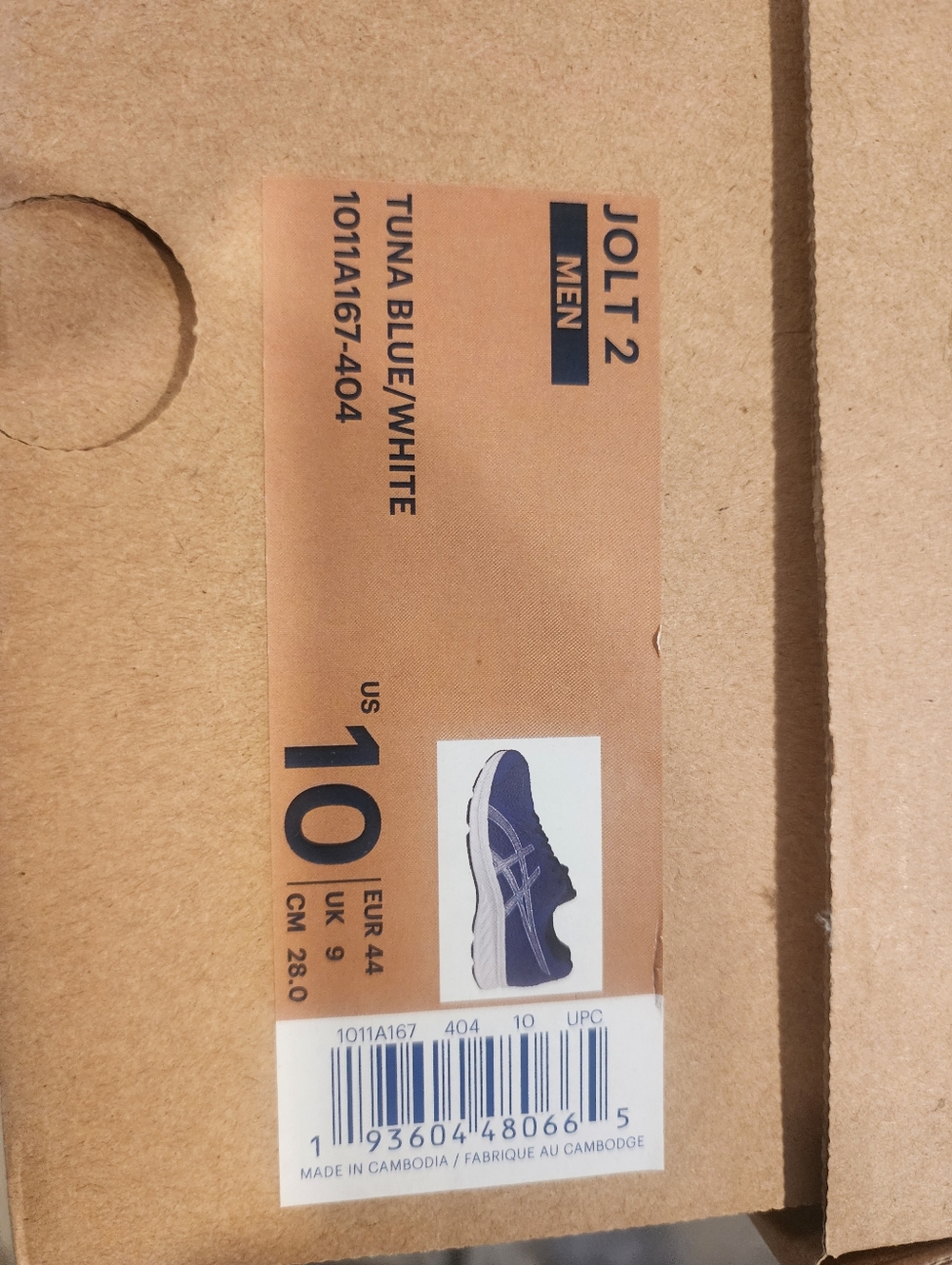 ASICS Jolt 2 Men's Tuna Blue and Navy Athletic Running Shoes - Picture 8 of 8